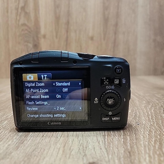 Canon Powershot SX130 IS 12.1MP Digital Camera - Black - Etsy