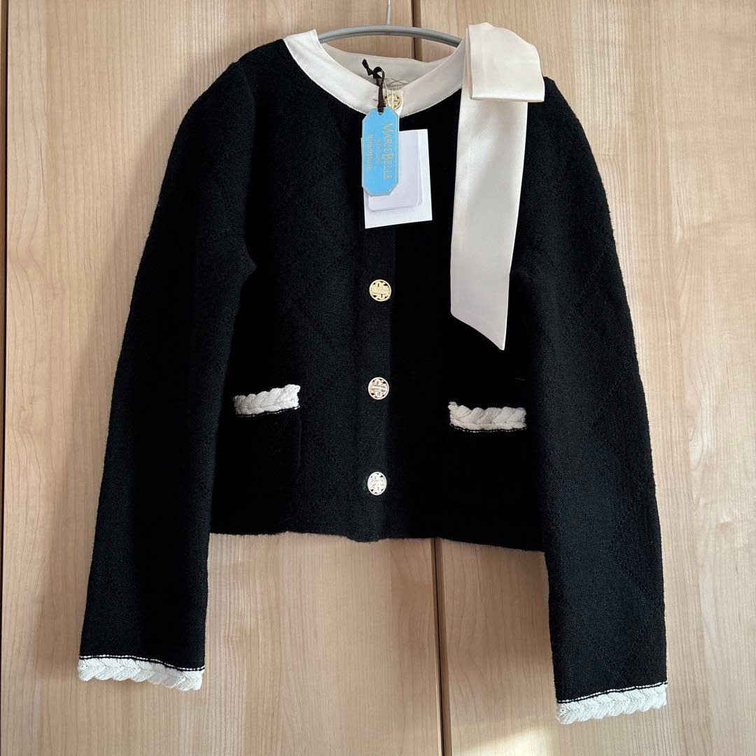リランドチュール　カーディガン　MARIEBELLEコラボ Rirandtureルミネ新宿店限定》〈MARIEBELLEコラボ〉Ribbon Shiny Knit