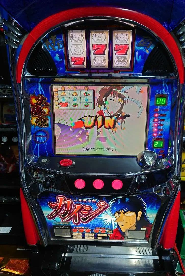 パチスロ　実機　4号機　カイジ レア台/現状販売品】 パチスロ実機 ロデオ カイジ メインパネル 【4