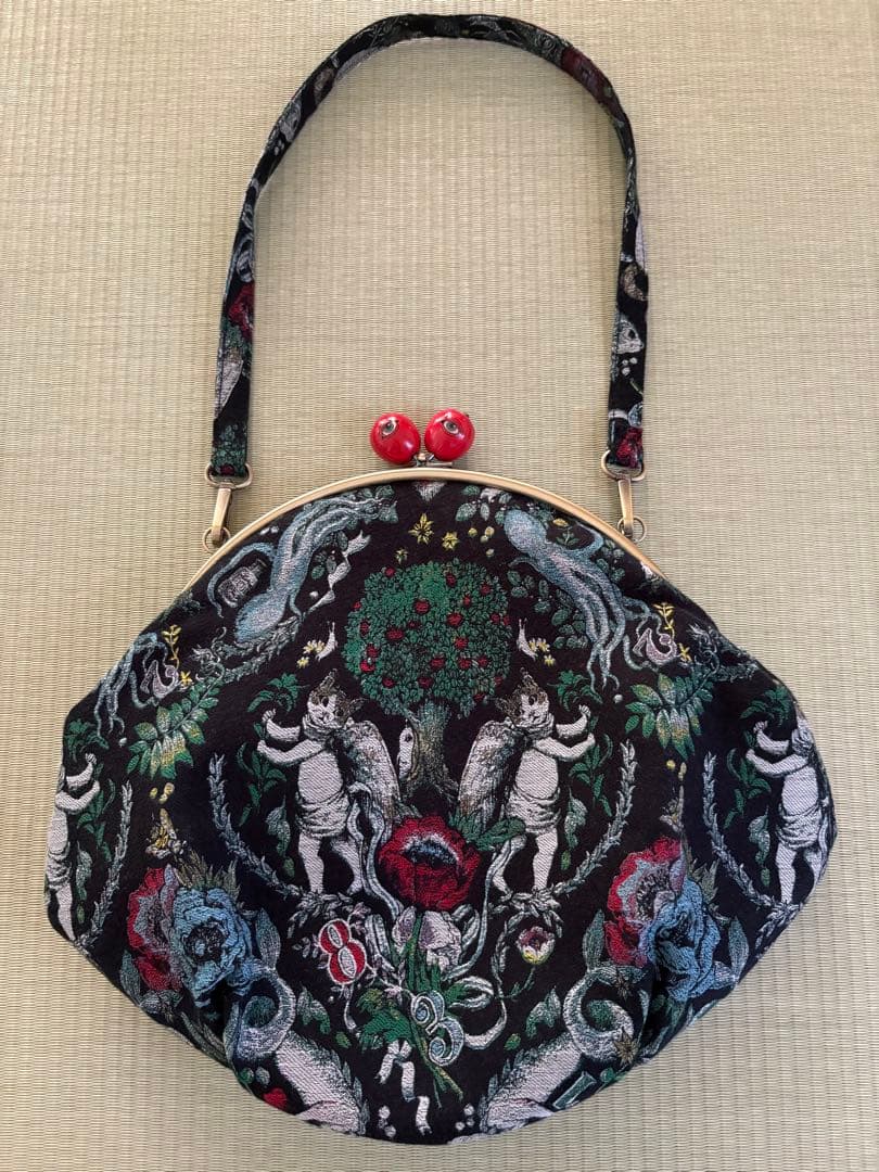 ヒグチユウコ　ジャガード　がまぐちバッグ　ボリス雑貨店　ボリス がまぐちバッグ BORIS TILE – ボリス雑貨店